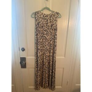 Women Size Large Attitudes by Renee Leopard Print Soft Flowy Summer Lightweight